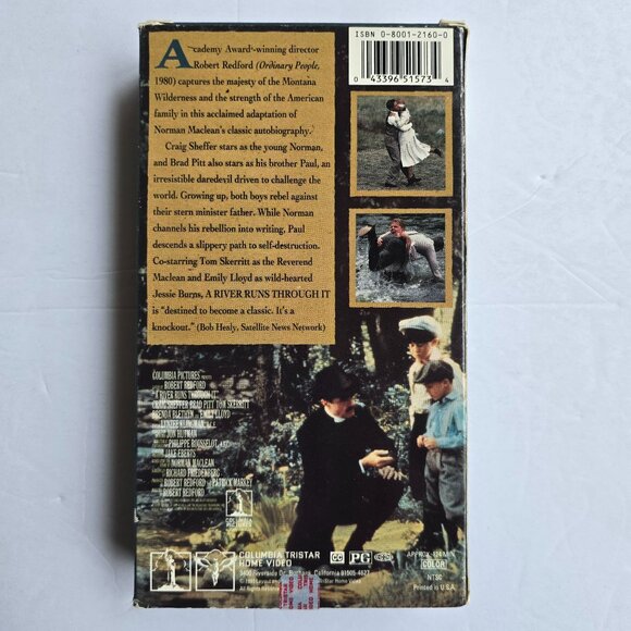 A River Runs Through It VHS Movie Robert Redford Directed Columbia Pictures Dram - Picture 15 of 16